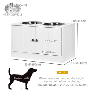 Elevated Dog Bowls for Large Dogs Pet Feeding Station with Stand, Storage – view 16