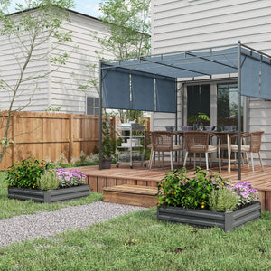 39" x 39" x 12" Set of 2 Raised Garden Bed, Elevated Planter Box with Galvanized Steel Frame for Growing – view 21
