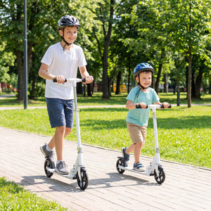 Folding Aluminum Alloy Scooter with 3 Adjustable Heights-White view 3