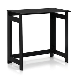 Folding Console Table with Foldable Legs-Black