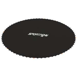 Trampoline Mat Replacement with Spring Pull Tool and 72 V-Hooks, Fits 12ft Trampoline, Using 5.5" Springs