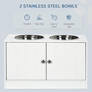 Elevated Dog Bowls for Large Dogs Pet Feeding Station with Stand, Storage – view 17