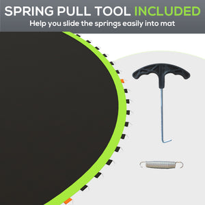 Soozier Trampoline Replacement Mat, Fits 14' Trampoline w/ 80 V-Hooks & 5.5" Springs (Spring & Frame not Included)