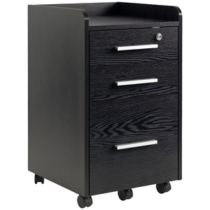3 Drawer File Cabinet with Lock and Edged Top, Lockable Filing Cabinet on Wheels for Letter and A4 Size – view 8
