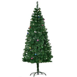 4.9ft Green Christmas Tree Artificial Xmas Holidays Party with Decoration Ornament