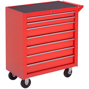 Rolling Tool Chest, 7-Drawer Lockable Tool Cabinet with 4 Wheels, Handle