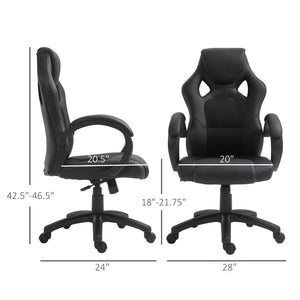Racing Gaming Chair Office Chair Computer Desk Gamer Chair with Swivel Wheels, Padded Headrest – view 16