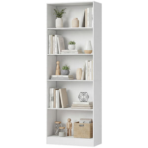 5-Tier Bookcase, Storage Bookshelf with Adjustable Shelves, Display Shelves for Living Room, Home Office – view 2