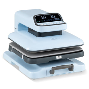 Heat Press Machine with Auto Release for T Shirts-Blue