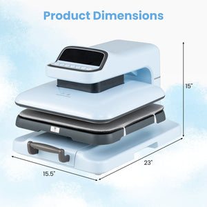 Heat Press Machine with Auto Release for T Shirts-Blue view 5