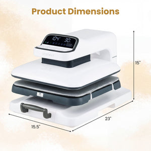 Heat Press Machine with Auto Release for T Shirts-White view 5