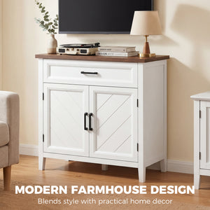 Modern Farmhouse Sideboard Buffet Cabinet with Adjustable Shelf, Storage & 2 Doors