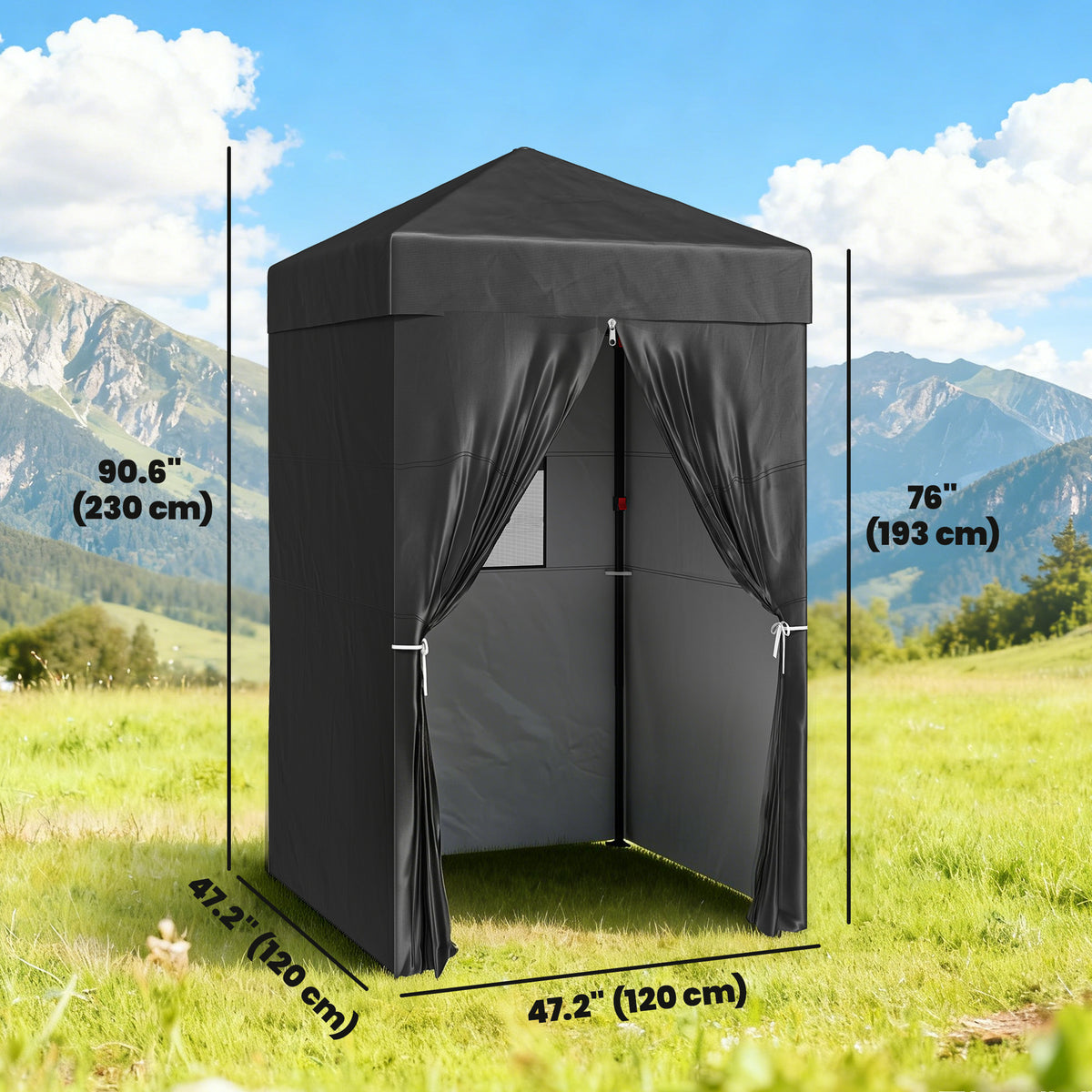4 x 4 ft Compact Pop Up Canopy Tent, UPF 50+ Changing Room – view 2