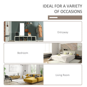 Coat Rack Shoe Bench, Hall Tree with Bench and Shoe Storage, Entryway Bench with 4 Hooks, 2 Drawers, 2 Shelves, White