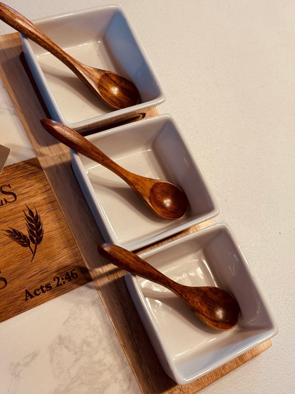 Marble & Acacia Charcuterie Set - Creations by Alfie