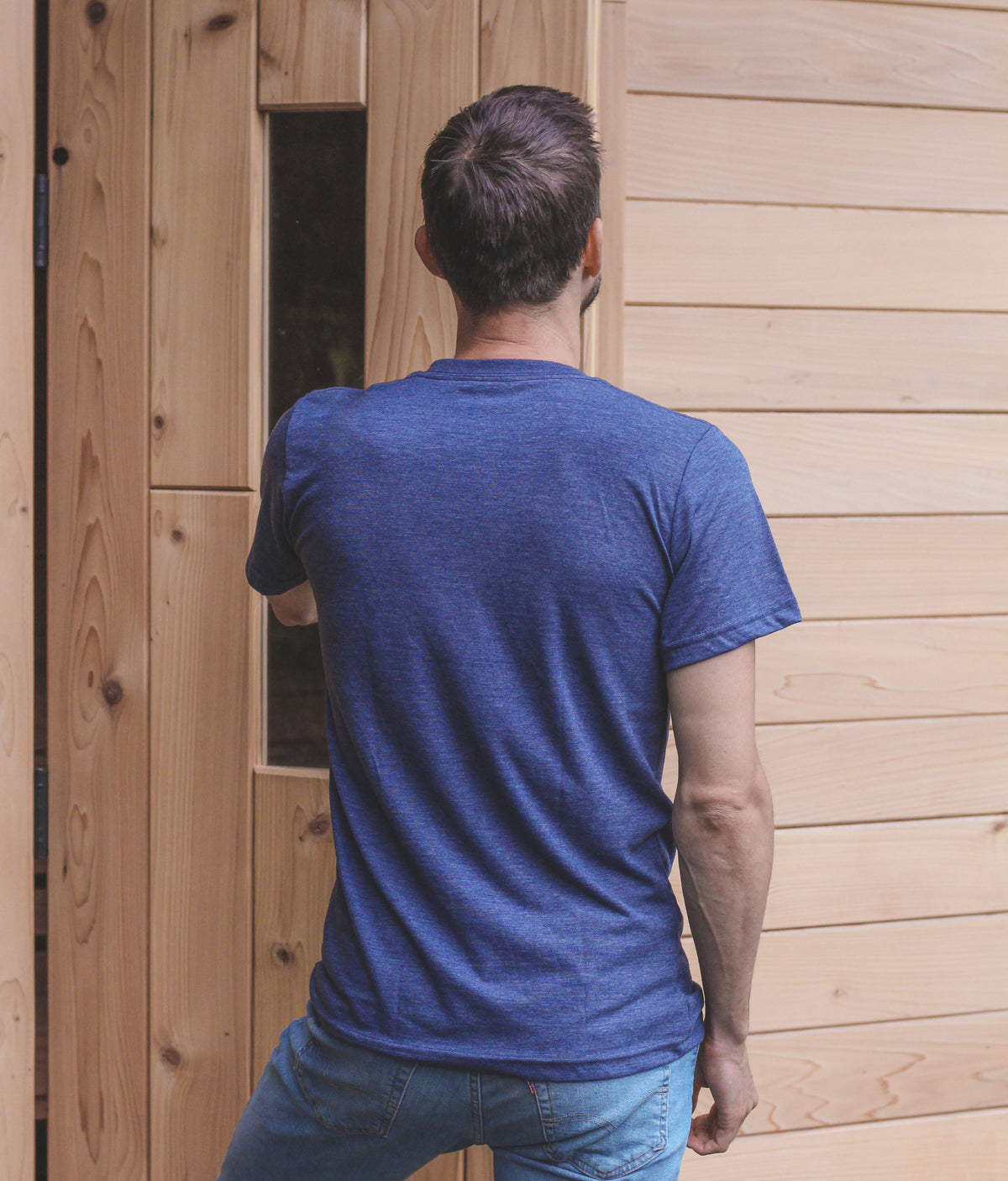 Unisex Eco Tee - Blank Apparel - Heather Navy