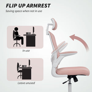 Ergonomic Office Chair, Mesh Desk Chair with Adjustable Headrest, Lumbar Support and Height – view 20