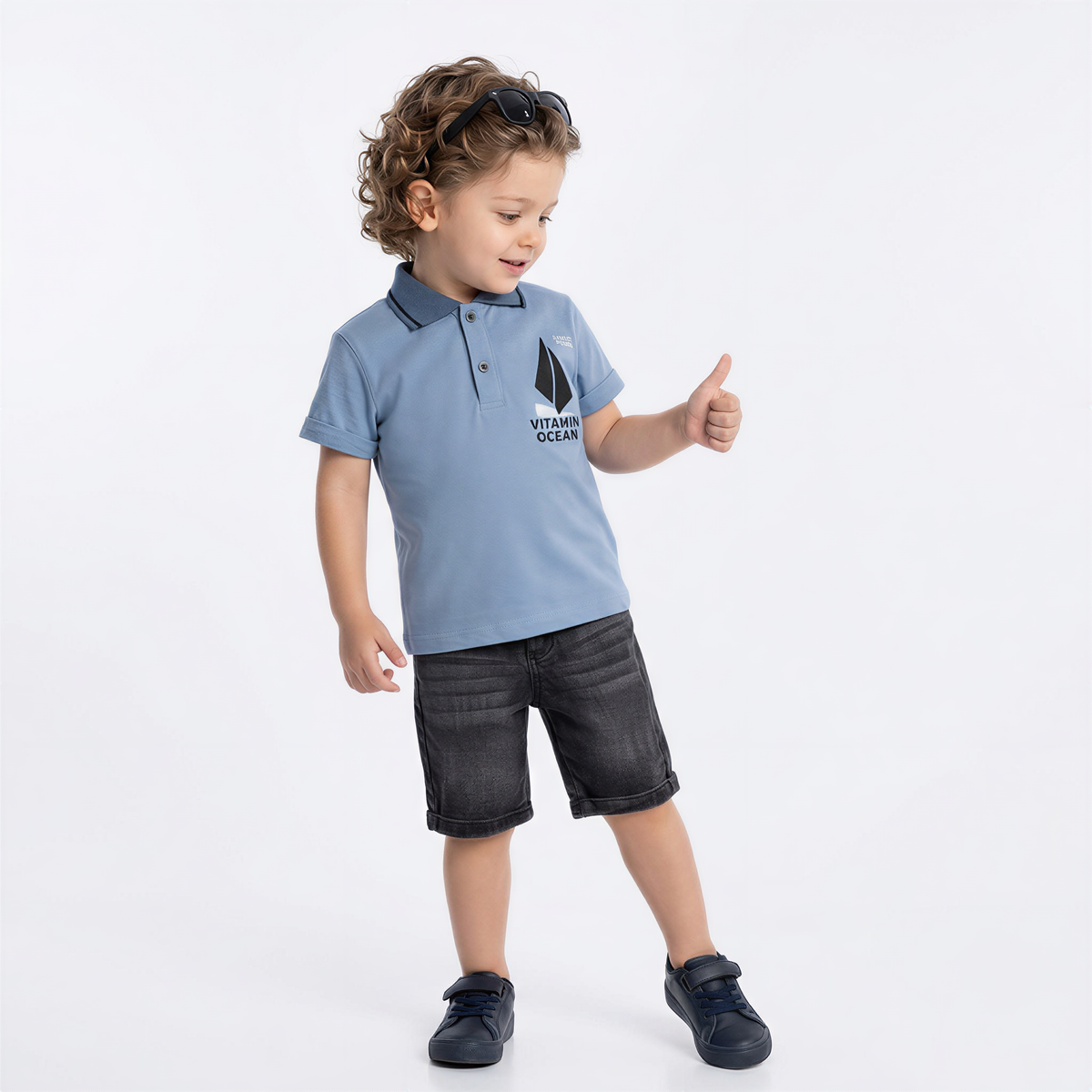 Baby Sailor Denim Set
