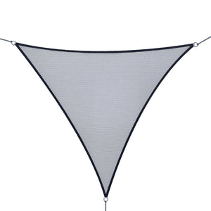 Triangle 10' Canopy Sun Sail Shade Garden Cover UV Protector Outdoor Patio Lawn Shelter with Carrying Bag Grey