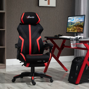 Gaming Chair, Ergonomic Computer Chair with Footrest, Headrest – view 14
