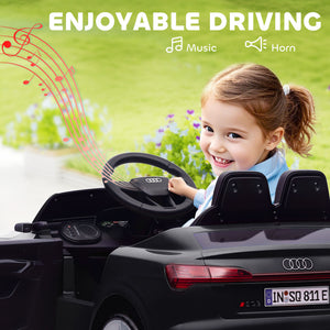 Qaba 12V Battery Powered Kids Electric Car, Audi Q8 etron Sportback Licensed Ride on Car w/ Remote Control