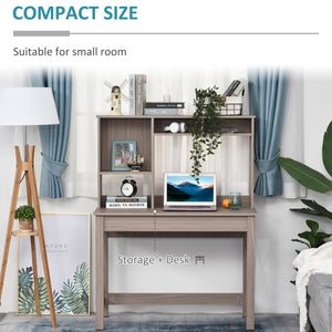 Computer Desk with Hutch, Home Office Table with Storage Shelves and Open Compartments for Writing, Work – view 3