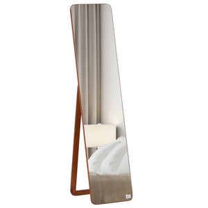 Full Length Mirror for Bedroom, Free Standing Dressing Mirror, Wall Mirror with Wood Frame, 15" x 61"