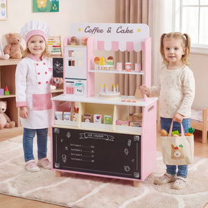 Kids Ice Cream Shop with 27 Accessories and Ice Cream Machine for Ages 3+-Pink view 2