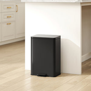 Garbage Bin, Soft-Close Trash Can with Foot Pedal, 5 Gallon (20 L) Garbage Can with Removable Inner Bucket – view 7