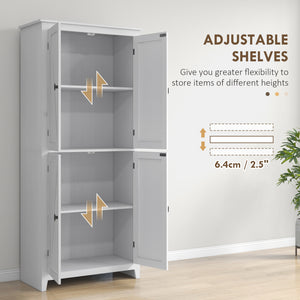 72" Freestanding Storage Cabinet, Kitchen Pantry Cabinet with Doors and Shelves for Dining Room, Natural – view 32