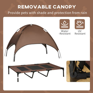 Elevated Dog Bed with Canopy, Portable Raised Dog Cot for XL Sized Dogs, Indoor & Outdoor, 48" x 36" x 43" – view 8