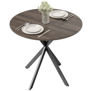 31.5" Industrial Round Dining Table - White Oak – view 8