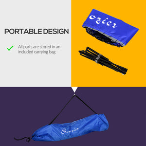 Soozier 10ft Badminton Net, Height Adjustable Outdoor Sports Net with Carry Bag, for Tennis, Pickleball and Volleyball
