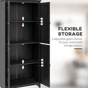 72" Freestanding Storage Cabinet, Kitchen Pantry Cabinet with Doors and Shelves for Dining Room, Natural – view 11
