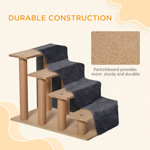 4-Step Dog Ramp for Sofa, Bed, and Couch, with Removable Cover, Light Grey – view 19