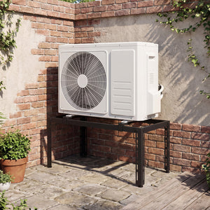 Mini Split Ground Stand Adjustable for 9000-36000 BTU Ductless Air Conditioners Heat Pump-Black view 3