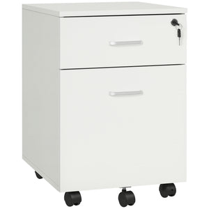 2 Drawer File Cabinet with Lock and Keys, Mobile Vertical Filing Cabinet with Wheels and Drawers – view 8