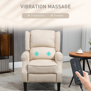 Push Back Recliner Chair, Vibration Massage Recliner for Living Room with Extendable Footrest, Remote – view 10