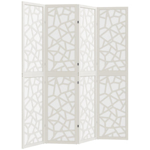 4 Panel Room Divider, 5.6 FT Lightweight Folding Privacy Screen with Geometric Pattern for Living Room – view 8