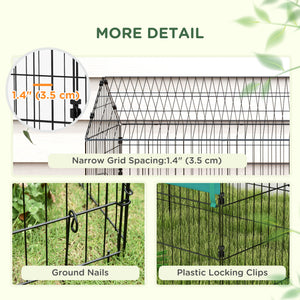 73" Small Animal Cage with Roof, Indoor/Outdoor Use, for Chicken, Rabbits, Chinchillas