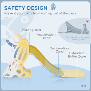 Qaba Toddler Slide Indoor for Kids 1.5-3 Years Old, Space Theme Climber Slide Playset