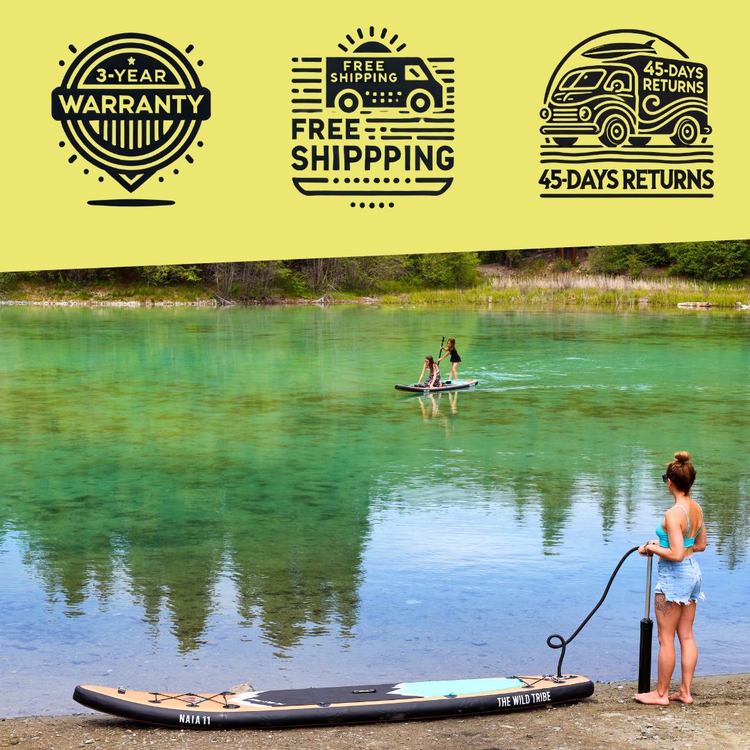Naïa 11' Inflatable Paddleboard, All-Around SUP, 325 lb Capacity | The Wild Tribe