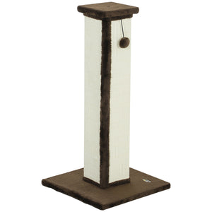 32" Tall Cat Scratching Post for Indoor Cats and Kittens, Sisal Cat Scratcher with Hanging Ball Soft Plush – view 8