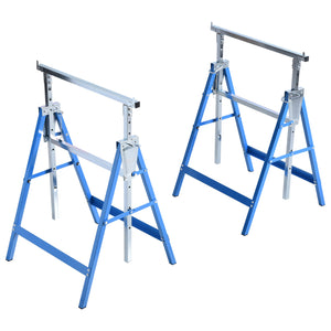 Set of 2 Adjustable Telescopic Builders Trestle, DIY Steel Work Bench Carpenter – view 8
