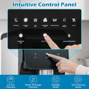 Nugget Ice Maker with Self Dispensing 80 LBS Per Day Chewable Pellet Ice Machine view 9