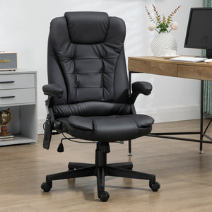 Executive Massage Chairs Heated High Back Reclining Office Chair Swivel Leather Adjustable Vibrating – view 7