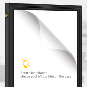 Set of 3 Jersey Display Frame Case, Acrylic Sports Shirt Shadow Box for Basketball Football Baseball, 23.5" x 31.5", Black