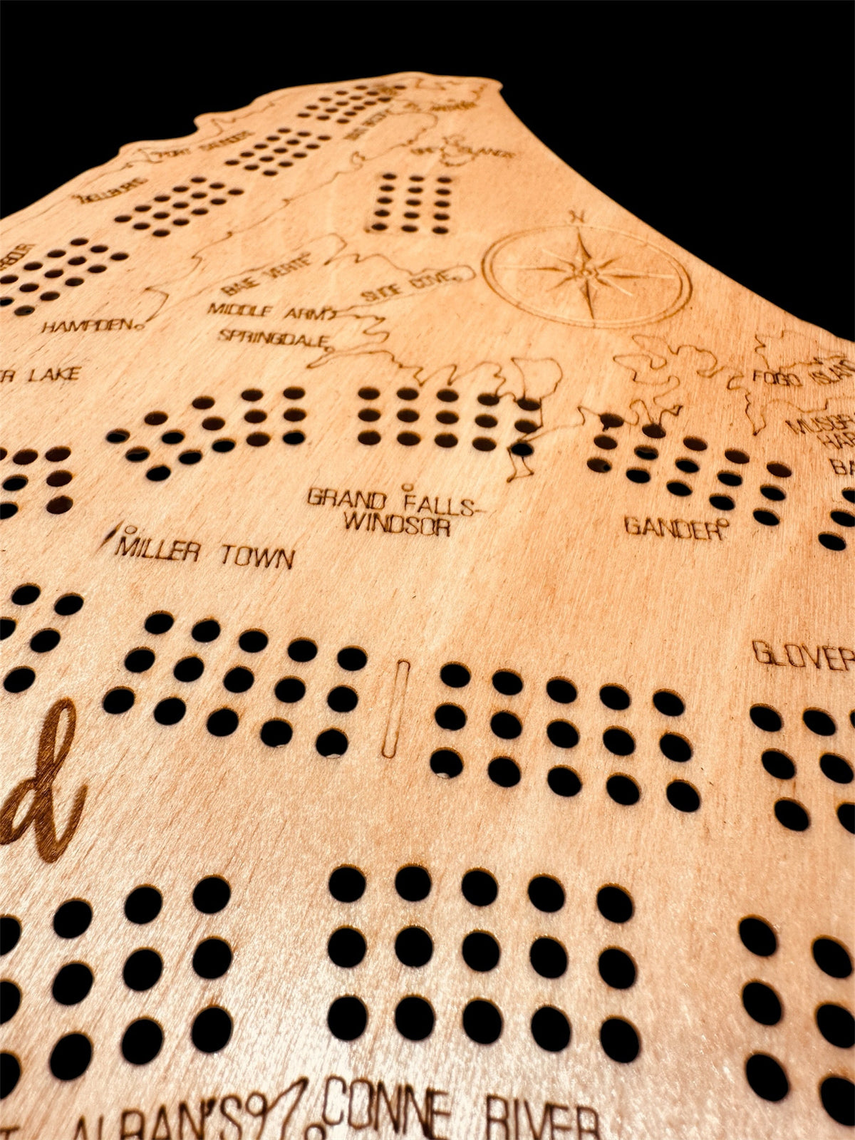 Newfoundland Map Cribbage Board - Creations by Alfie