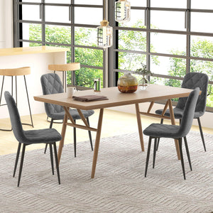 Dining Chairs Set of 4, Upholstered Dining Room Chairs with Steel Legs – view 27