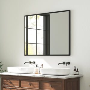 22" x 30" Bathroom Mirror for Wall, Rectangular Mirror for Living Room, Bedroom, Entryway, Black – view 34